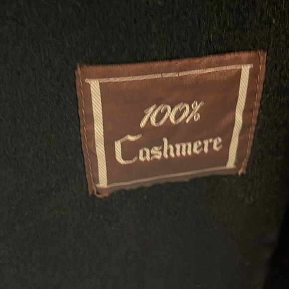 100% Cashmere Anne Klein Classic Black Coat 12/14 - Picture 11 of 16